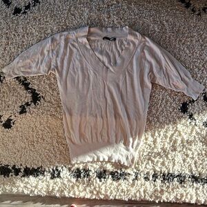 Womens the limited off white v neck sweater XS